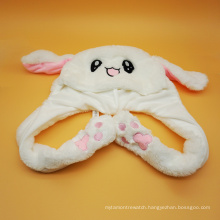 New arrival  lovely cute rabbit ears moving Super soft plush long ears moved bunny hats